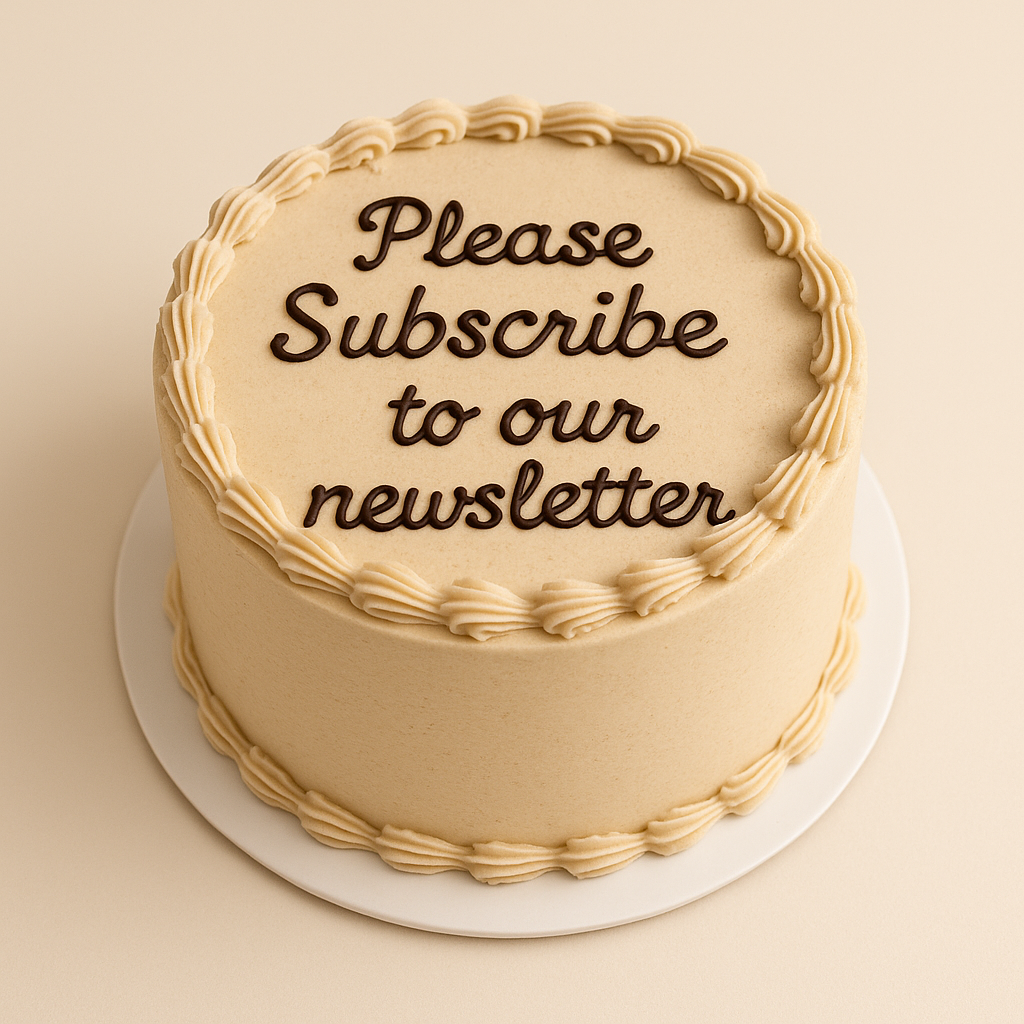 Newsletter Cake